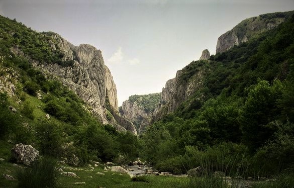 turzii gorges the entrance from Petresti